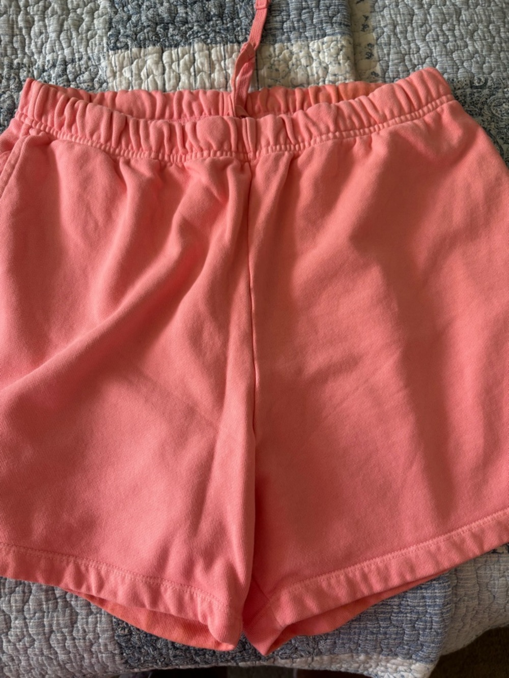 Daily Drills Coral Elastic Waist Shorts